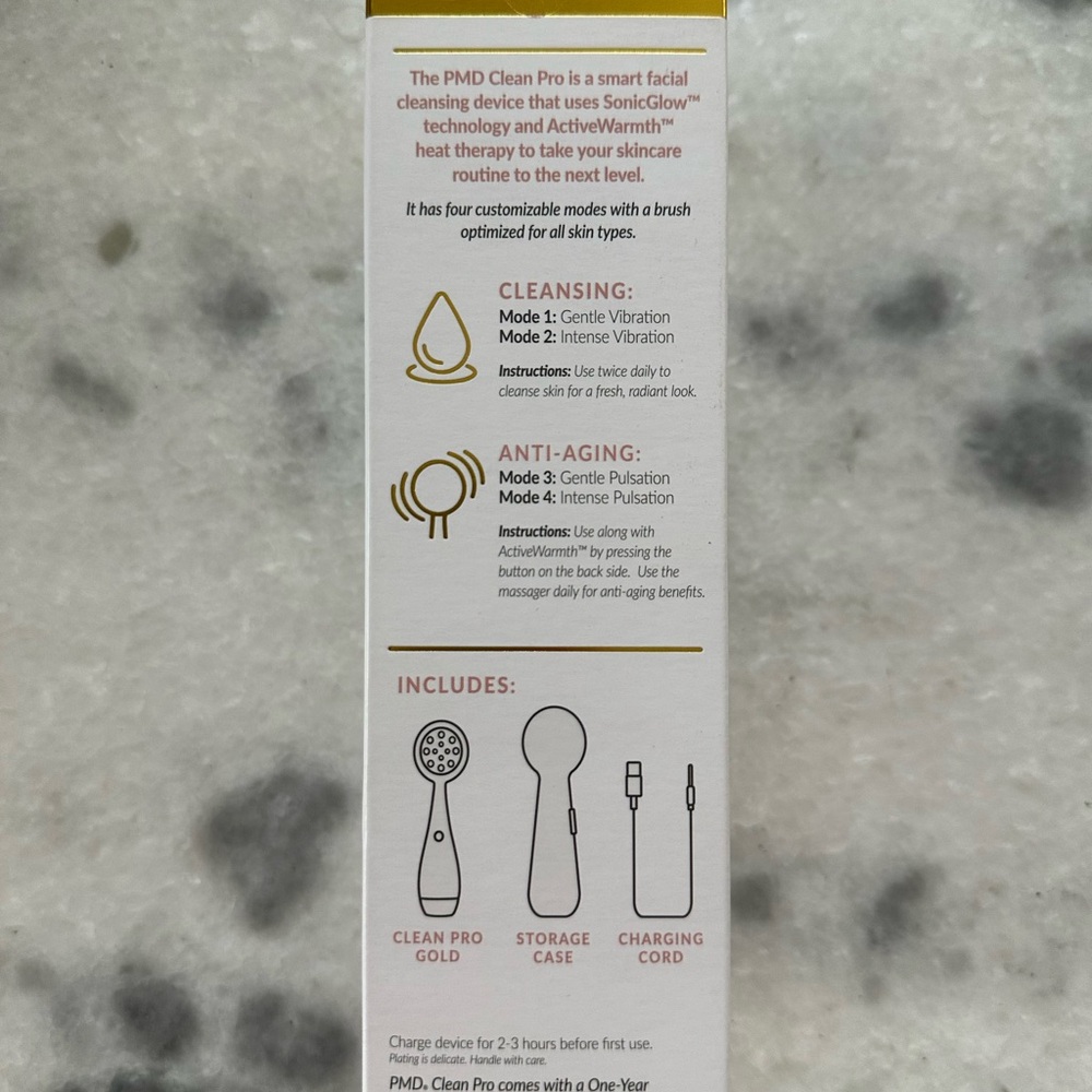 PMD Clean Pro Gold Facial Cleansing Device - Picture 2 of 4